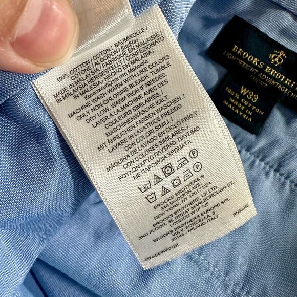 Brooks Brothers NWT Men's 33 Clark Lightweight Cotton Chino Shorts 9" Inseam - Picture 4 of 6